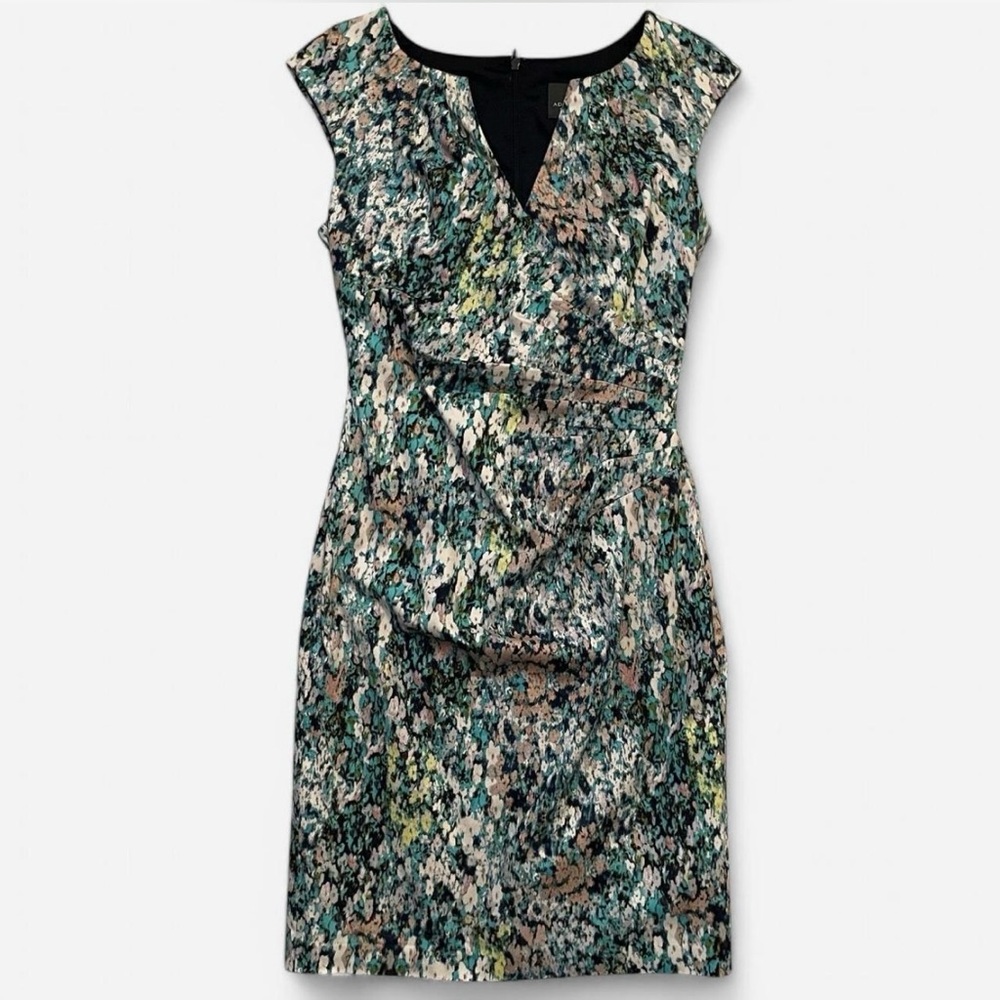Adrianna Papell Floral Midi Dress